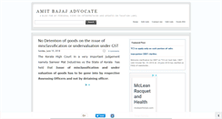 Desktop Screenshot of blog.amitbajajadvocate.com