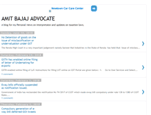 Tablet Screenshot of blog.amitbajajadvocate.com
